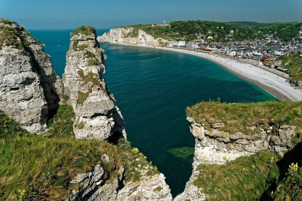 Klify Étretat Porte d'Aval